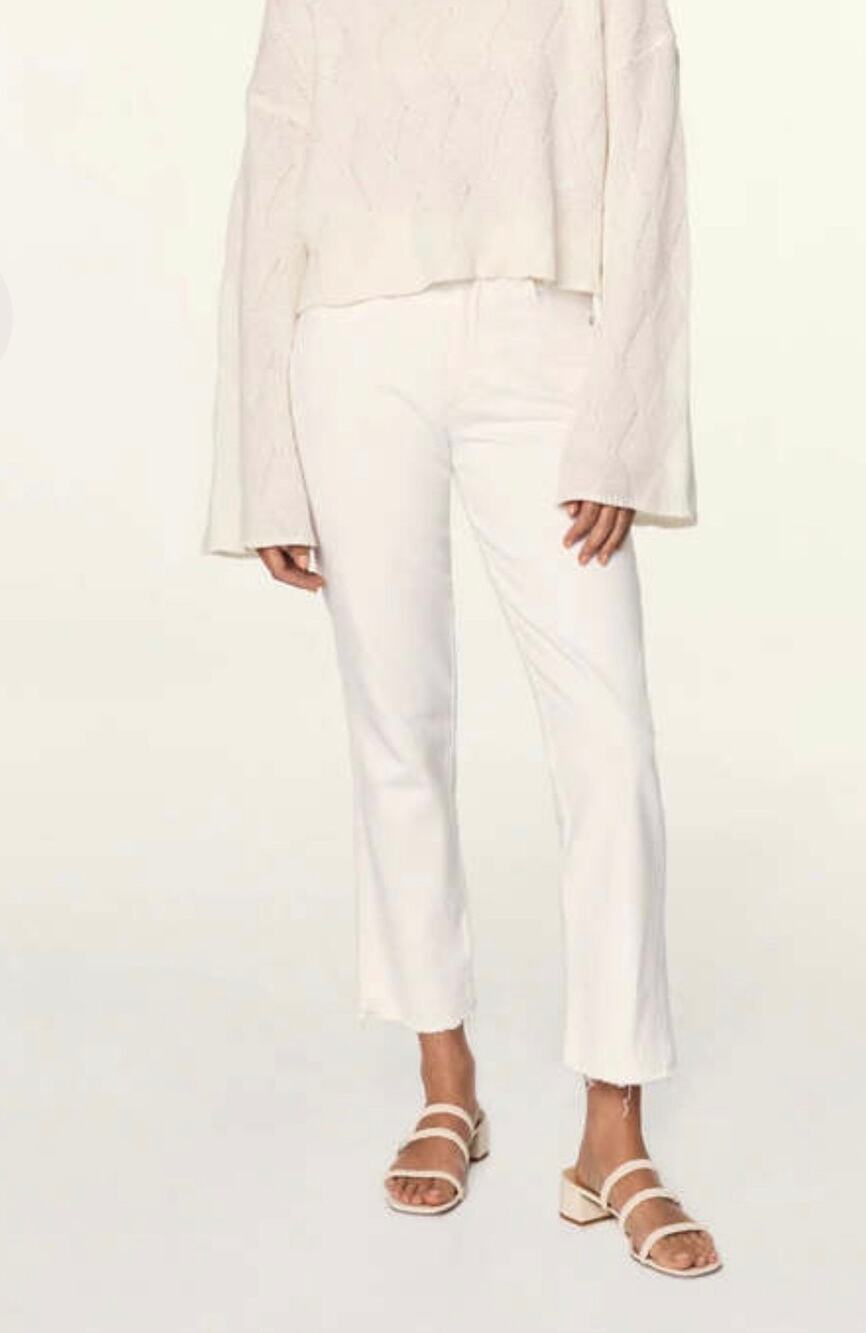 New AMO chloe crop straight leg ankle jeans size 25 $280
